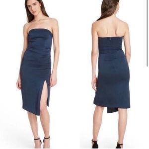 Navy strapless dress Cushnie x Target